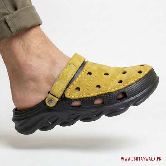 Camel Luxe Suede Clogs